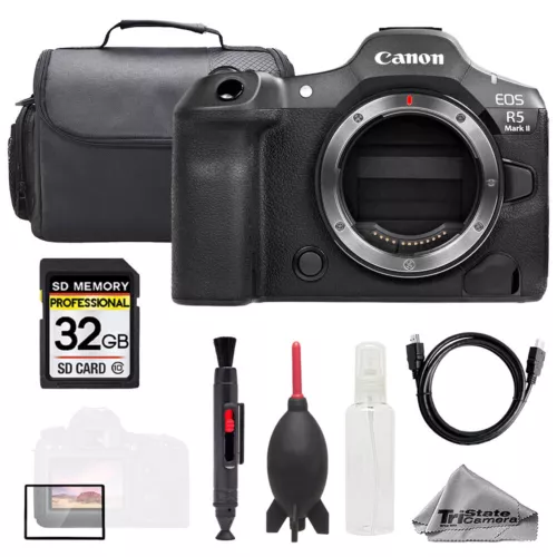 Canon EOS R5 II Camera (Body) + 32GB + Bag+ Screen Protector- Basic Kit