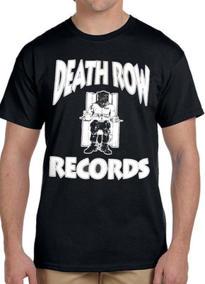DEATH ROW RECORDS Men's Black T-Shirt