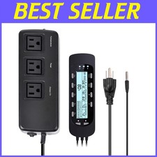 Digital Thermostat for Reptiles - LCD Temperature Timer with Day/Night Control