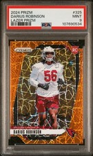 2024 PANINI PRIZM LAZER PRIZM #325 DARIUS ROBINSON PSA 9