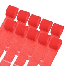 Crepe Paper Streamers 10 Rolls 328ft for Decoration Red 1.4" x 32.8 Ft/Roll
