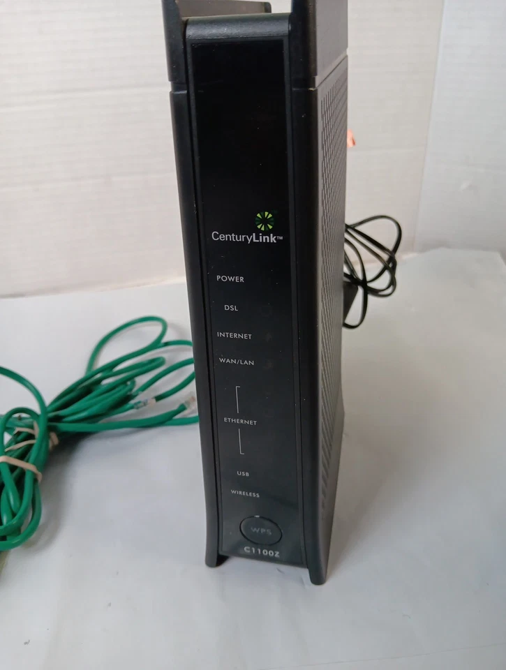 CenturyLink C1100Z ZyXel Modem Wifi Router W Power Cord And Ethernet Cable - Image 4 of 4