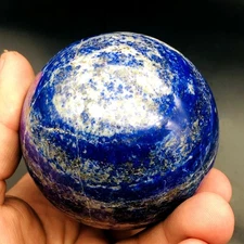 Lapis Lazuli Sphere - Stone of Truth & Wisdom, Third Eye Chakra, with Pyrite UR