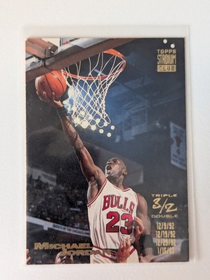 Michael Jordan #1 1993 Stadium Club NBA Basketball Trading Card Chicago Bulls