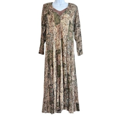long sleeve grunge dress ASOS DESIGN long sleeve tie front midi dress with bias cut skirt in floral  grunge