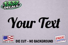 Custom Text Vinyl Decal Sticker Car Window Bumper Name Lettering