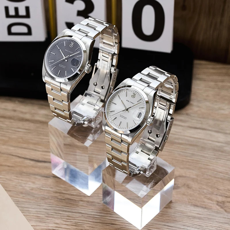 BALTANY 自動巻き 腕時計 シルバー Baltany 36mm Men's Automatic Watch NH35 Sunray Dial Sapphire 100M