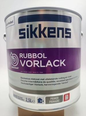Sikkens Rubbol Vorlack /Primer weiß 1 L- 2,5 l; für Außen, auf Acrylbasis