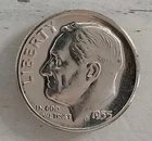1955-P Gem Proof 90% Silver Roosevelt Dime Low Mintage of 378k ~ Ships Free! #2