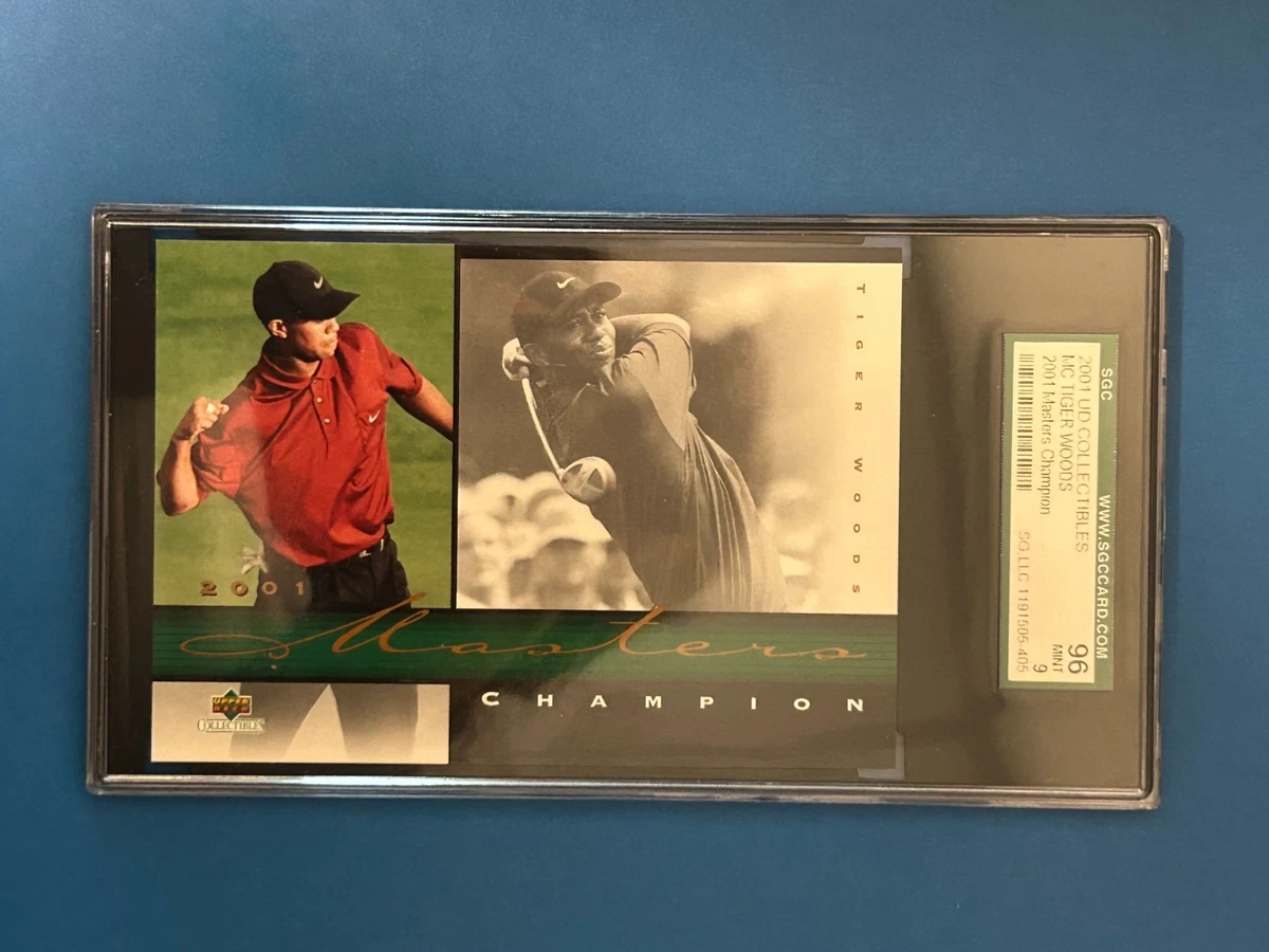 マスターズ2001 旗 額付き 2001 Upper Deck Collectibles Masters Champion - Tiger Woods #MCG