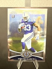 Dwayne Allen 2012 Topps Chrome Rookie Card Colts. rookie card picture