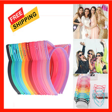 Cat Ears Headbands for Women Plastic Kitty Hairbands Party Costume Accessories