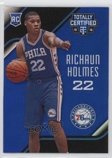 2015 Panini Totally Certified Rookies Mirror Blue 95/99 Richaun Holmes #165 b2g
