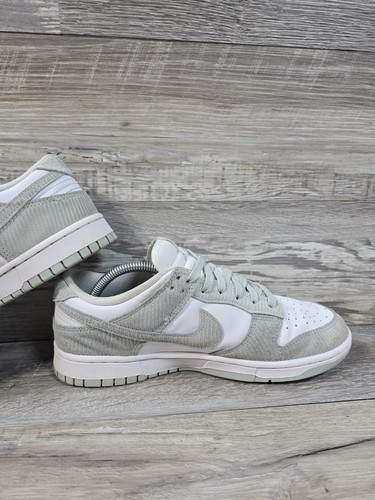 Talla 11- Nike Dunk Zapatos Tenis Mujer Pana Plateados Baja Luz - Imagen 12 de 13