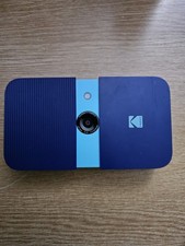 KODAK Smile Instant Print Digital Camera Slide-Open 10MPCamera ZINK Printer,Blue