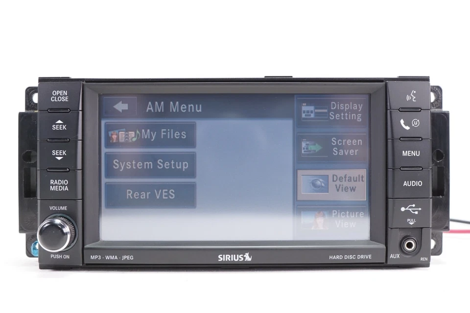 Chrysler Radio AM/FM Reproductor de CD MP3 DVD HDD Pantalla OEM 2008-2010 Foto 3 de 4