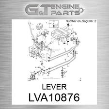 LVA10876 LEVER fits JOHN DEERE (Surplus Open Box)