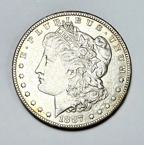1887 O Morgan Silver Dollar, 90% Silver, AU Details, $0.99 Start & Free Shipping