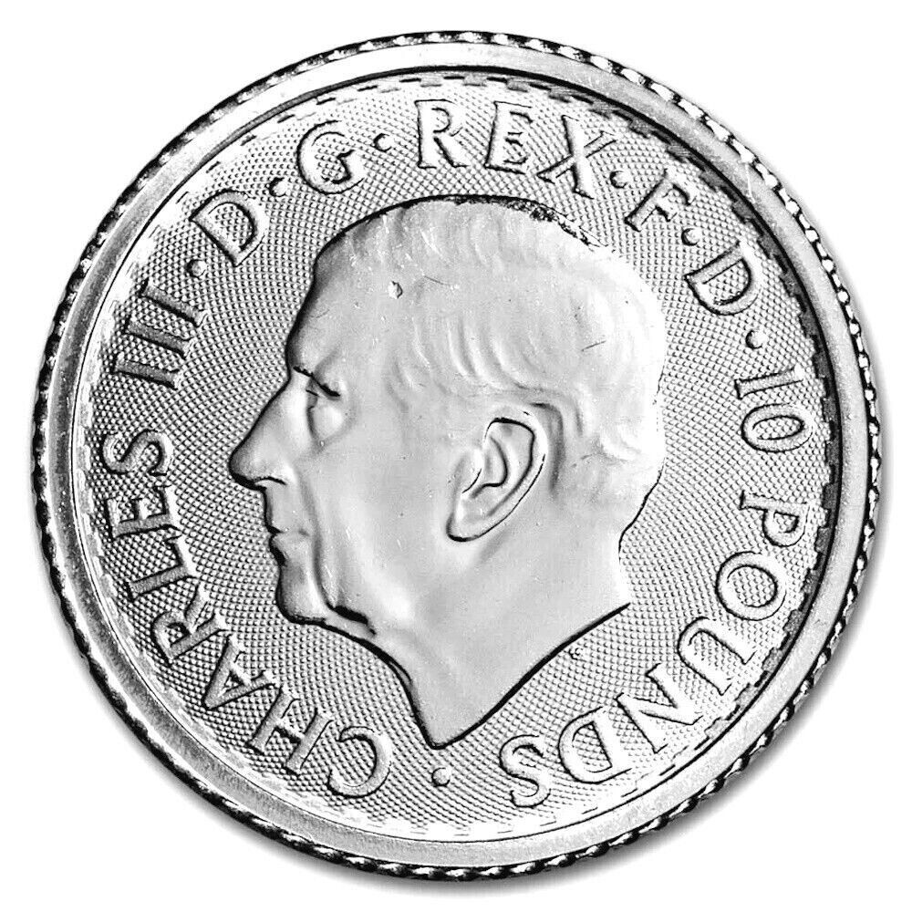 2025 GB 1/10 oz .9995 Fine Platinum Britannia Coin King Charles