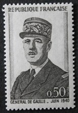 Timbre - FRANCE - YT1695  - Général De Gaulle - Neuf ** - 1971