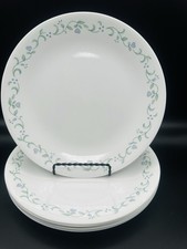 Set of 6 Corelle Country Cottage Dinner Plates 10" Made in USA Blue Hearts