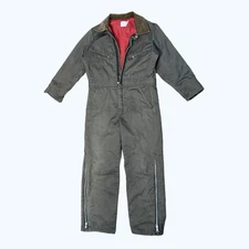 TRUE Vtg 70s Key Imperial Insulated Coveralls 40 R TALON IDEAL Zipper Workwear