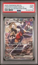 2025 POKEMON DRI EN-DESTINED RIVALS #232 CYNTHIA'S GARCHOMP EX PSA 9