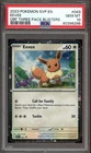 Pokemon TCG S&V Obsidian Flames Three Pack Blister #043 Eevee Cosmos PSA 10