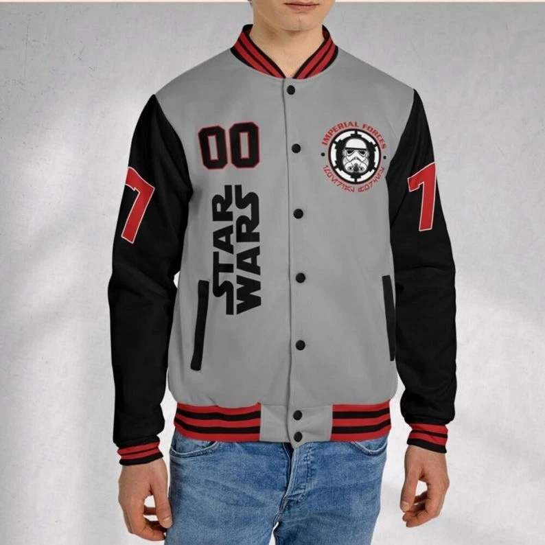 Personalized Star Wars Troopers Imperial Foreces Galaxy's Edge Baseball Jacket