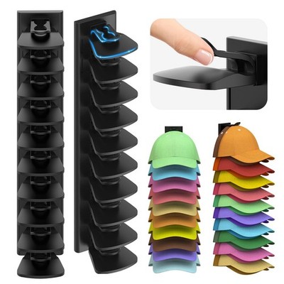 Hat Organizer for Baseball Caps, 2 Pack Hold Up to 40 Hats, Hat Rack for Wall Sp