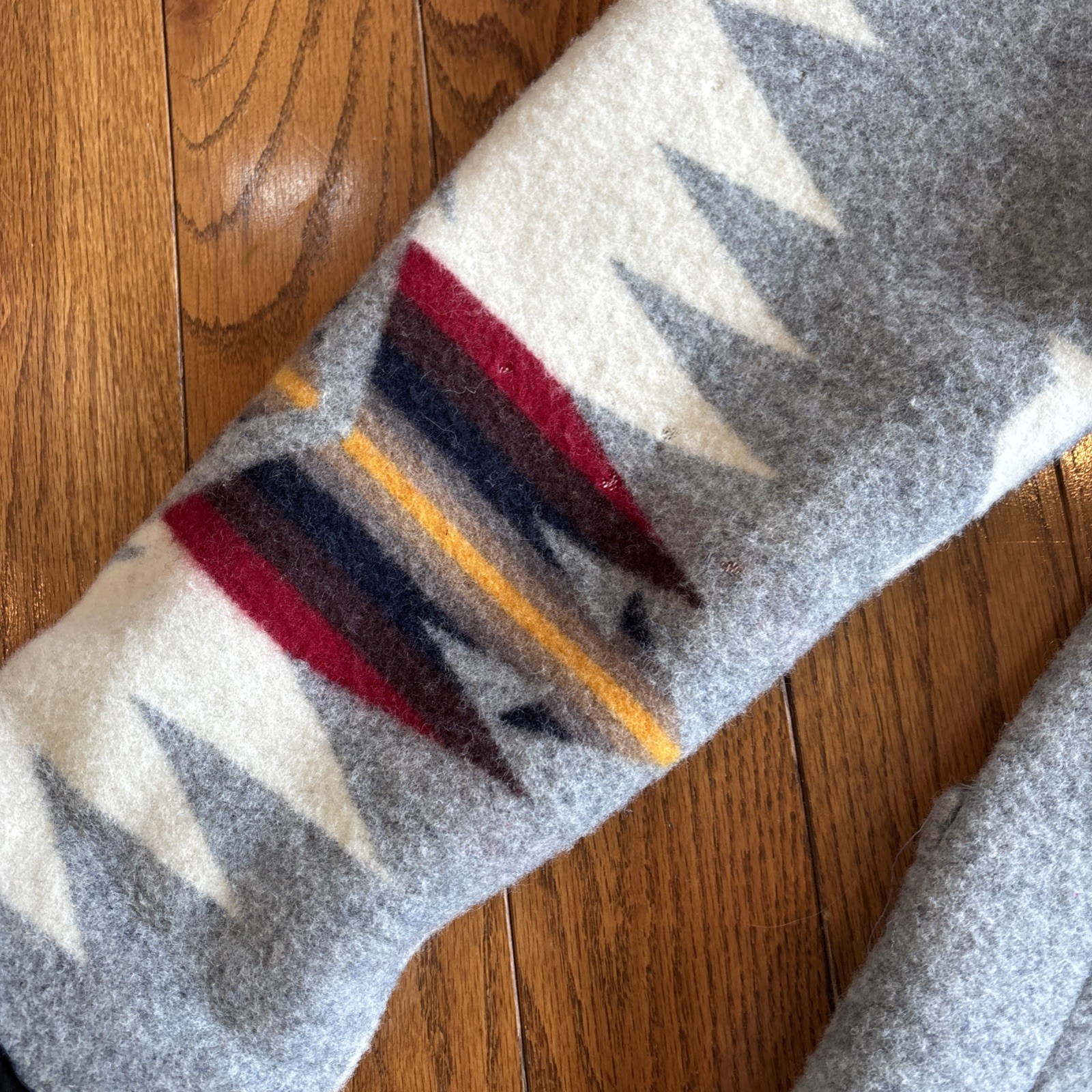 Hand Made  Coat Jacket Wool Pendleton Blanket Chi… - image 11