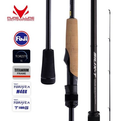 PURELURE SILIX-T 1-Piece Extra Fast Rod Casting Spinning Fishing Lightweight