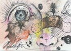 ACEO Original Watercolor Painting Abstract Man ATC Artist Trading Card C103 — photo 1