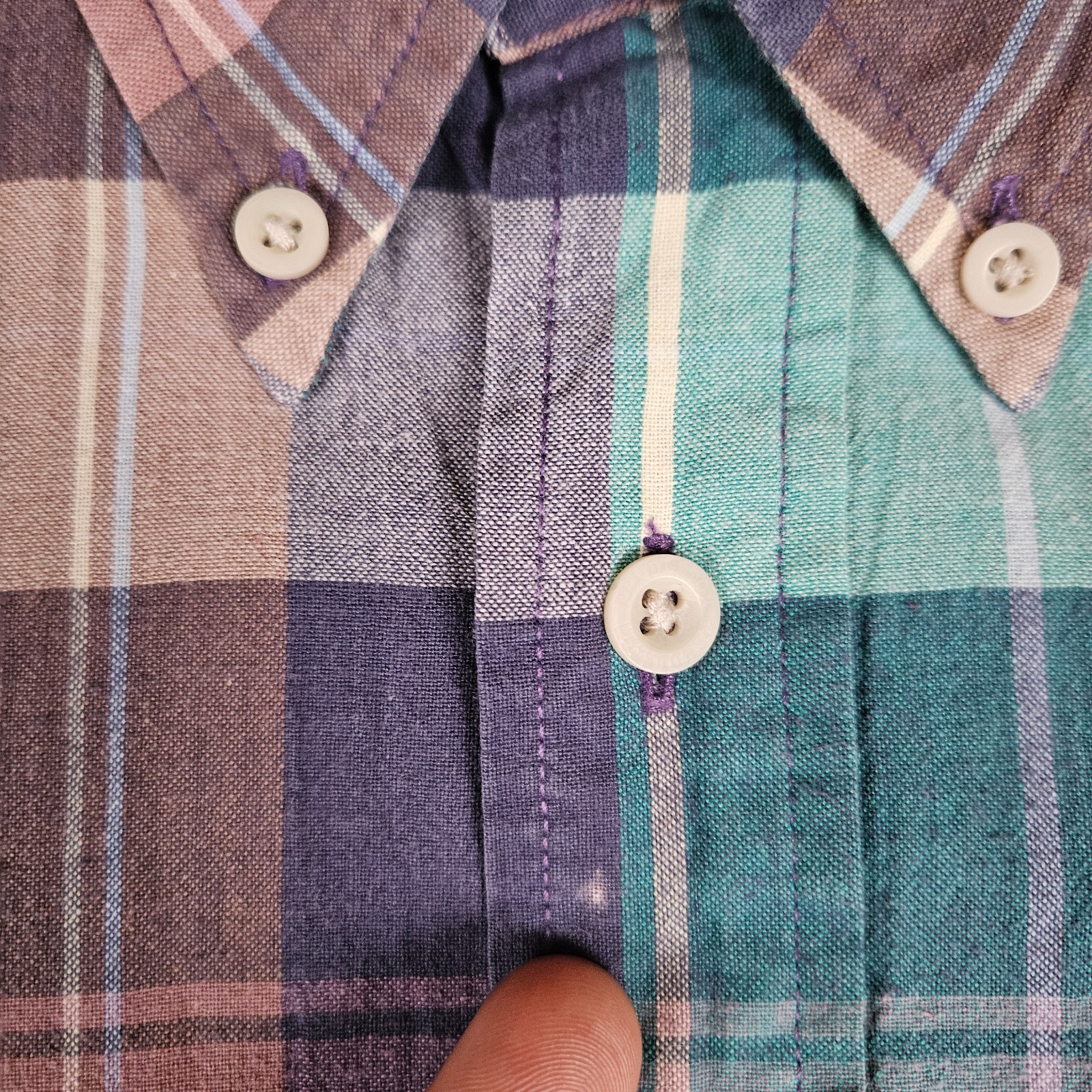 Lot (2) Pendleton Button Shirt Spring Plaid Short… - image 18