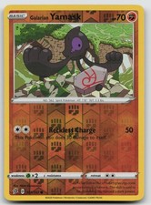Galarian Yamask 101/192 Reverse Holo MP Rebel Clash Pokemon