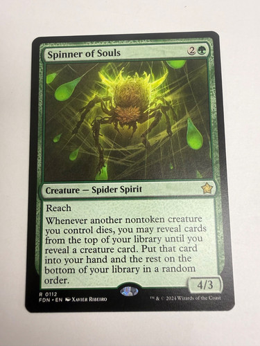 MTG Spinner of Souls #112 Foundations FDN Rare Non-Foil Near Mint