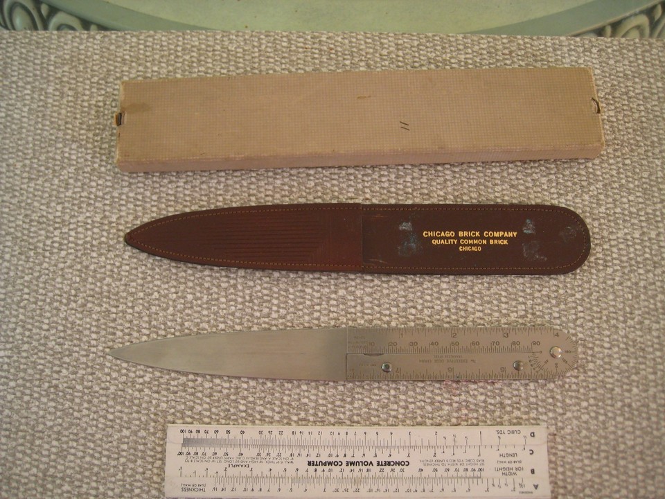 THE EXECUTIVE DESK CHUM SLIDE RULE with CASE RULER | eBay