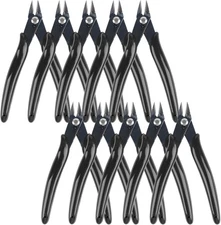 5 Inch Flush Cutter 10 Pack Wire Cutters Diagonal Cutting Pliers for Electronic