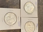 Three 1943-D 50c Walking Liberty Silver Half Dollar - Bright Uncirculated