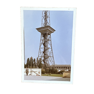 Altes Foto Berlin Funkturm 10,5cm x 7,5cm
