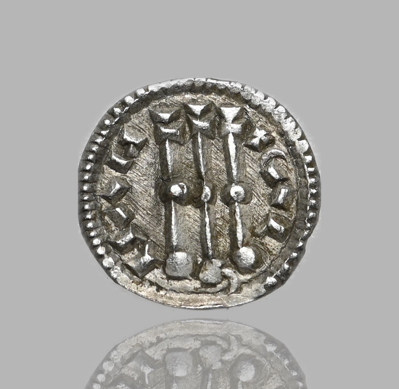 HUNGARY. Coloman, 1095-1116. Silver Denar, Cross type, Huszar 34