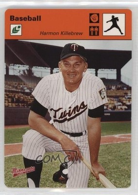 2005 Leaf Sportscasters Orange Pitching Glove 20/25 Harmon Killebrew #18 HOF n1u
