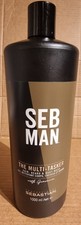 Sebastian Seb Man The Multitasker 3 in 1 Lavaggio Capelli, Barba e Corpo 1000ml - Nuovo