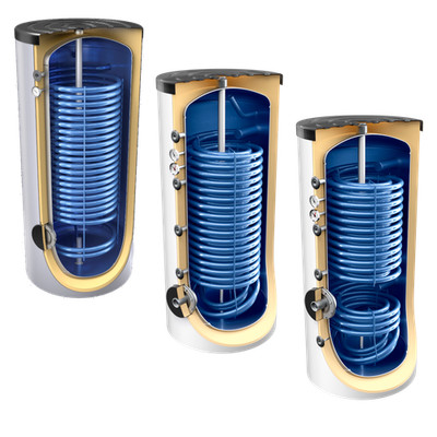 160-1000L Warmwasserspeicher für Wärmepumpen Doppelrohr Wärmetauscher |Serie HWS