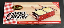 Tostador de queso gemelo Raclette Suisse nuevo en caja hecho en Suiza