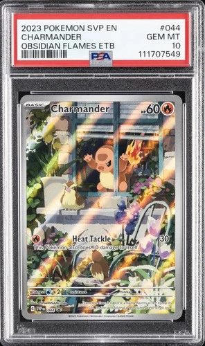 2023 POKEMON SVP EN-SV BLACK STAR PROMO #044 CHARMANDER PSA 10