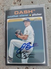 Jonathan Stiever Signed 2020 Topps Heritage Baseball Card #146 Whitesox