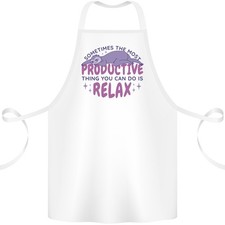 Tablier En Coton De Paresseux Amusant Et Relaxant 100% Bio