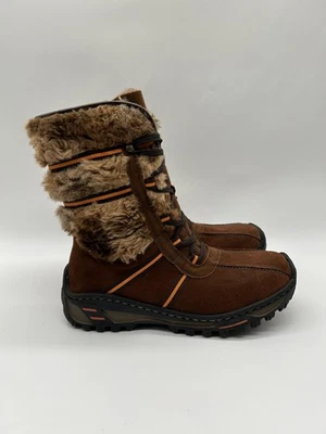 Rieker Damen Winterstiefel Braun Gefüttert Elegant EUR 39 - Bild 1 von 4