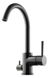 Tapwell Kitchen Faucet with Dishwasher Valve Black Chrome ...